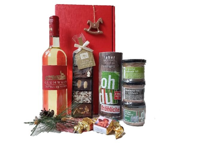 Christkindlmarkt Geschenkset mit weißem Glühwein