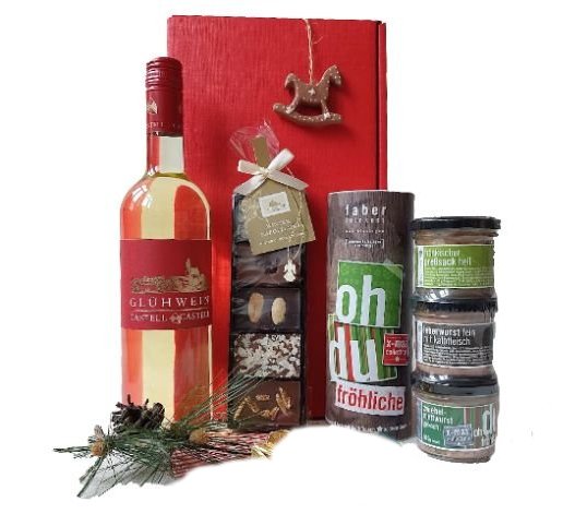 Christkindlmarkt Geschenkset mit weißem Glühwein